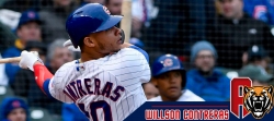 Willson Contreras duplicó en victoria de los Cachorros