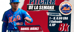 Daniel Juárez lanzó fuego en primera semana de Ligas Menores