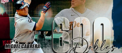 Miguel Cabrera alcanza la cifra de 600 dobles