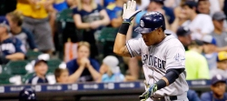 Yangervis Solarte festejó en Milwaukee